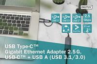 Digitus DN-3028 Netwerkadapter 2.5 GBit/s USB, USB-A 3.0, USB-A 3.1 Gen 1, USB-A 3.2 Gen 1, USB-A - thumbnail