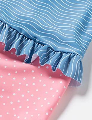 Playshoes zwempak lange mouw Krab Blauw Roze-62-68