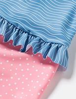 Playshoes zwempak lange mouw Krab Blauw Roze-62-68 - thumbnail