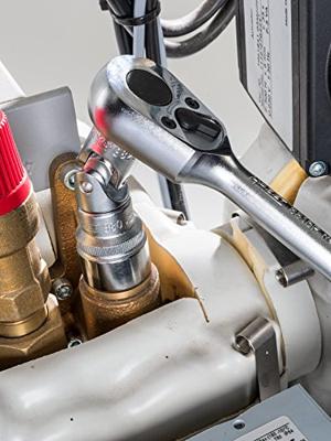 HAZET Dopsleutelset 882-1 | 3/8 inch (10 mm) vierkant hol, 1/4 inch (6,3 mm) vierkant hol, 1/4 inch (6,3 mm) zeskant massief, 5/16 inch (8 mm) zeskant