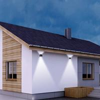 Steinhauer Up down light sensorLogan 10cm - zwart - 2728ZW - thumbnail