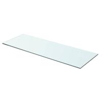 Wandschap transparant 70x25 cm glas - thumbnail