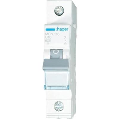 Hager MCN116 MCN116 Zekeringautomaat 1-polig 16 A