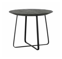DTP Home Salontafel 'Neptunes' Teakhout, 50cm, kleur Zwart - thumbnail