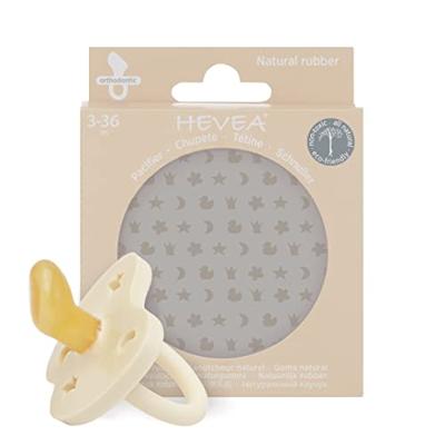 Hevea fopspeen orthodontisch natuurrubber Milky White 3-36 mnd