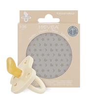 Hevea fopspeen orthodontisch natuurrubber Milky White 3-36 mnd - thumbnail