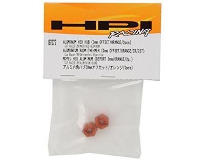 Aluminum hex hub (0mm offset/orange)
