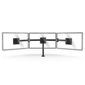 Nedis ergotmm100bk ergonomische monitorbeugel drie monitor-armen draai- en kantelbaar zwart - thumbnail