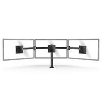 Nedis ergotmm100bk ergonomische monitorbeugel drie monitor-armen draai- en kantelbaar zwart - thumbnail