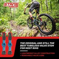 STANS Stan&apos;s valve stem aluminium (pair) - universal, presta - blue - 35mm - thumbnail