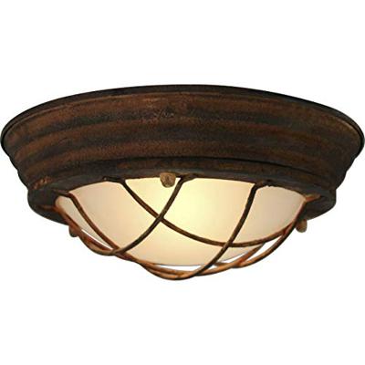 Brilliant 94491/60 Typhoon Plafondlamp LED E27 40 W Roest, Wit