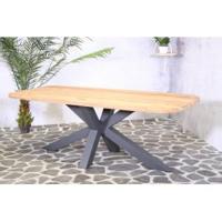 SenS-Line: Brighton Teak Tuintafel - Antraciet - thumbnail