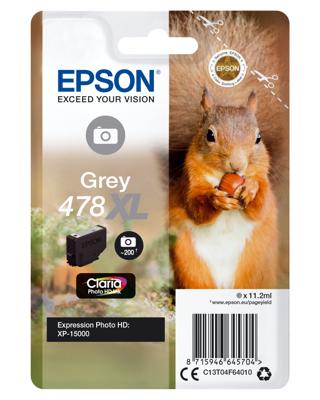 Epson 478XL 11.2ml Grijze inktcartridge Epson 478XL 11.2ml Grijze inktcartridge