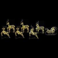 VidaXL Led rendieren met 40 led 7 pcs goud pet - thumbnail