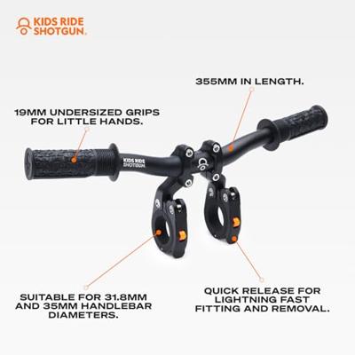 Kids ride shotgun pro mtb handlebar for child seat