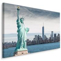 Schilderij - Vrijheidsbeeld, New York, USA, Premium Print - thumbnail