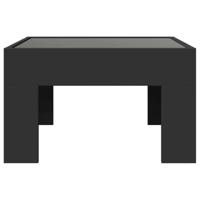 Salontafel met Infinity LED 50x50x30 cm zwart - thumbnail