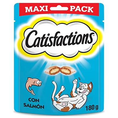 Catisfactions met zalm kattensnack maxi pack 180 g