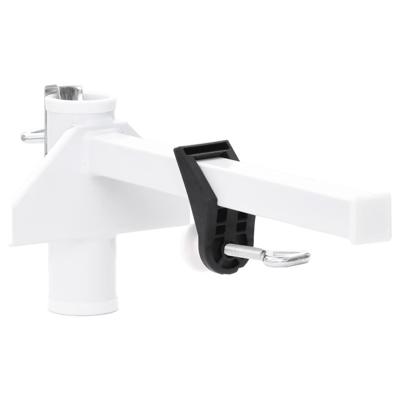VidaXL Parasolklem voor balkon 38 mm staal wit