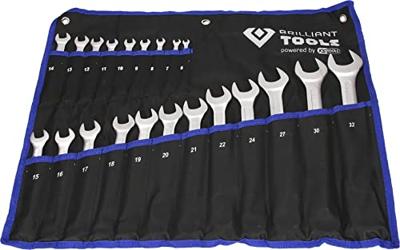 Brilliant Tools BT011021 BT011021 Ring-steeksleutelset 21-delig Sleutelbreedte (metrisch) 8 - 53 mm