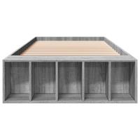 Bedframe bewerkt hout grijs sonoma eikenkleurig 90x200 cm - thumbnail