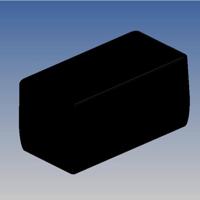 TEKO SR37-DB.9 Universele behuizing 128 x 63.5 x 63 ABS Zwart 1 stuk(s) - thumbnail