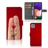 Samsung Galaxy A22 5G | Wallet Case | met Pasjes | Liefde - Origineel Romantisch Cadeau - thumbnail