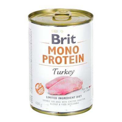 Brit Mono Protein kalkoen natvoer hond 12 x 400 g