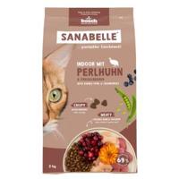Sanabelle Indoor met parelhoen en cranberries kattenvoer 2 x 2 kg - thumbnail