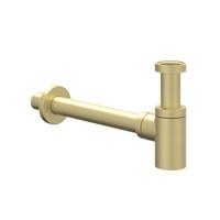 Design Sifon IVY Laag Model Geborsteld Mat Goud PVD - thumbnail