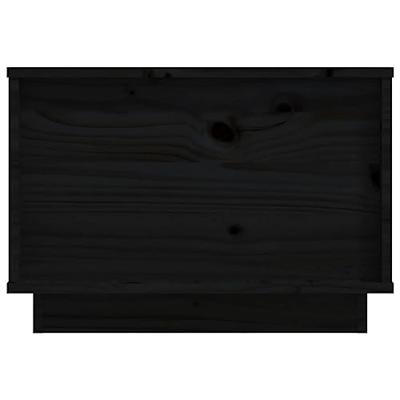 Salontafel 40x50x35 cm massief grenenhout zwart