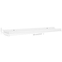 VidaXL Fotoplanken 2 st 60x9x3 cm mdf wit - thumbnail