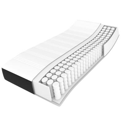 Pocketveringmatras medium 90x190x20 cm kunstleer zwart