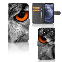 iPhone 12 | 12 Pro (6.1") | Telefoonhoesje | Met pasjeshouder | Uil - thumbnail
