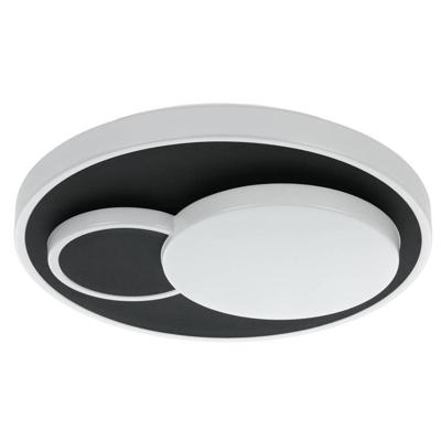 Eglo Moderne plafondlampLepreso zwart rond - 75665