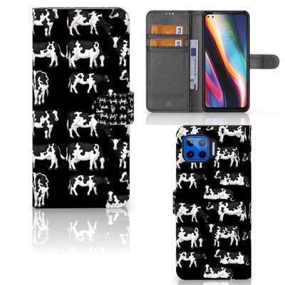 Motorola Moto G 5G Plus | Telefoonhoesje | Met pasjeshouder | Koetjes Motorola Moto G 5G Plus | Telefoonhoesje | Met pasjeshouder | Koetjes