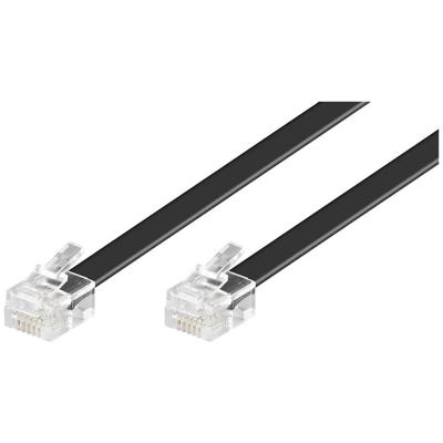 Goobay Telefoon (analoog) Aansluitkabel [1x RJ12-stekker - 1x RJ12-stekker] 6.00 m Zwart