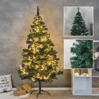 HI kerstboom met metalen standaard 180 cm groen - thumbnail