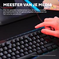 Trust GXT 836 Evocx Verlicht gaming-toetsenbord Toetsenbord Zwart - thumbnail