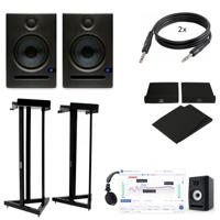 Presonus Eris E5 (2x) + statieven + monitorkalibratie + pads + kabels - thumbnail