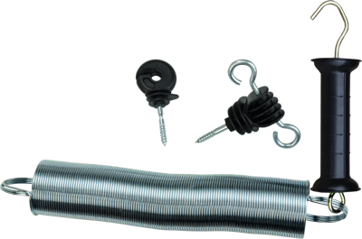 Poortgreep met haken incl. veer 5 cm