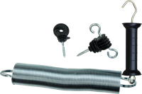 Poortgreep met haken incl. veer 5 cm - thumbnail