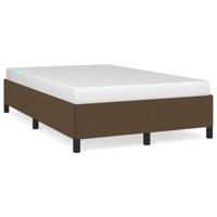 Bedframe zonder matras 120x190 cm stof donkerbruin - thumbnail