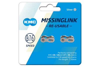 KMC Missinglink 7 Kettingschakel 2 stuks - Zilver