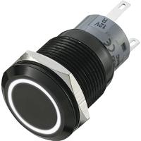 TRU COMPONENTS 702197 LAS1-AGQ-11E/W Vandalismebestendige druktoets 250 V/AC 5 A 1x uit/(aan) Moment Wit (Ø x l) 22 mm x 37 mm IP67 1 stuk(s) - thumbnail