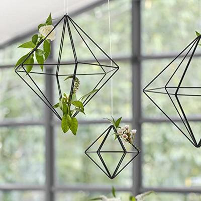 Ginger Ray BW-440 Zwart Metalen Geometrische Decoratie - Small