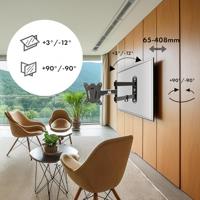 Maclean beugel voor TV of monitor, max. VESA 100x100, 13-32", 30kg, zwart, MC-417 - thumbnail