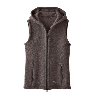 Walkstof vest uit dichte walkstof, graniet M Walkstof vest uit dichte walkstof, graniet M