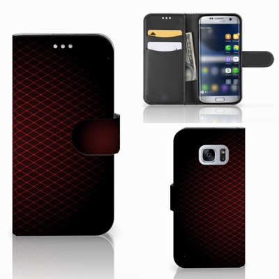 Samsung Galaxy S7 | Telefoon Hoesje | Geruit Rood Samsung Galaxy S7 | Telefoon Hoesje | Geruit Rood