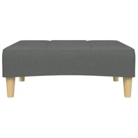 Slaapbank 2-zits met voetenbank stof donkergrijs - thumbnail